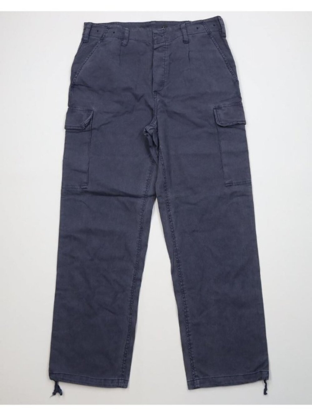 Vintage German Military Mens Medium Stonewash Moleskin Wide Leg Cargo Pants